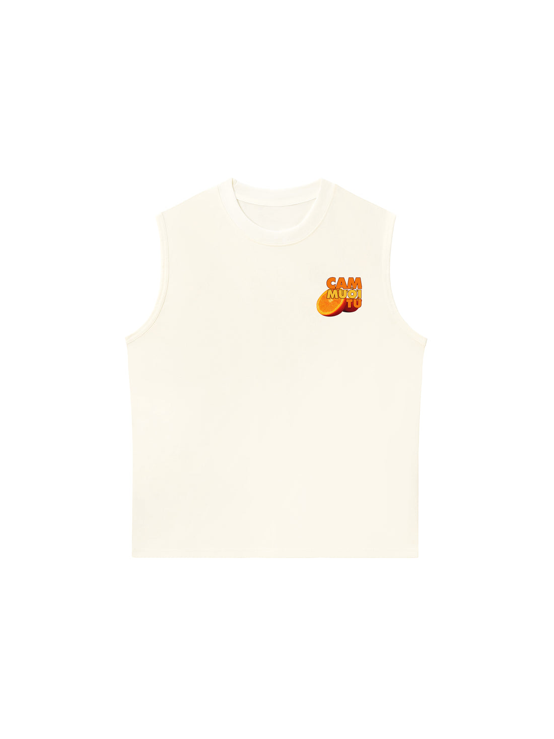 Áo Ba Lỗ Relaxed Fit Cam Mười Tú