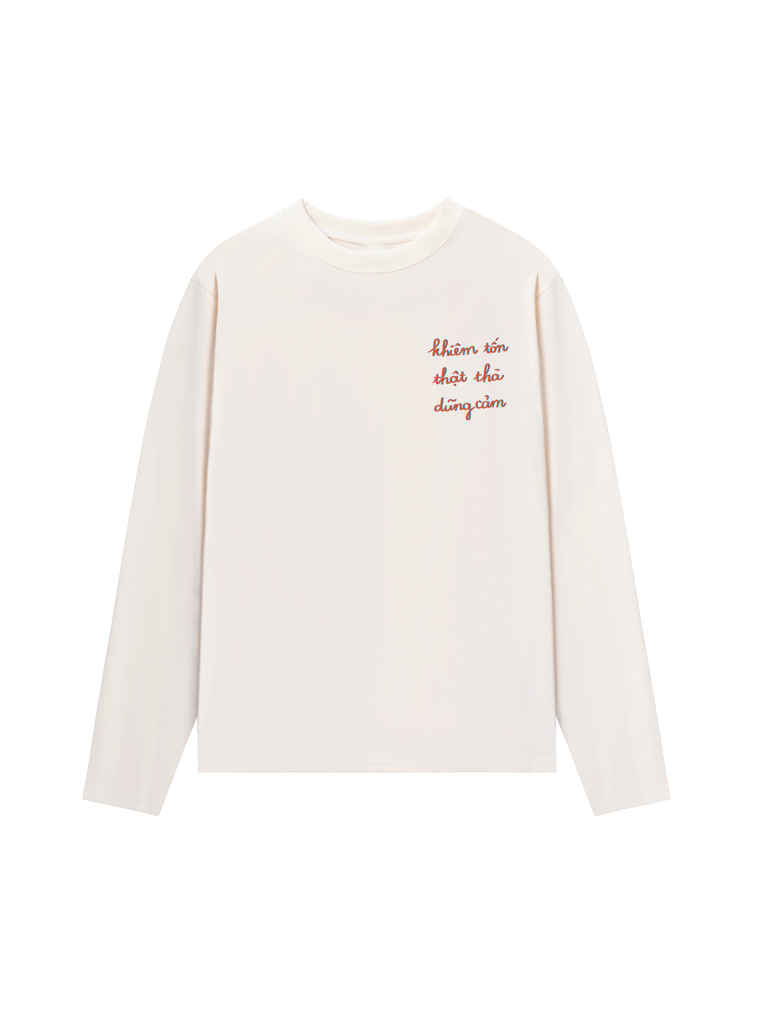 Áo Thun Dài Tay Khiêm Tốn - Thật Thà - Dũng Cảm