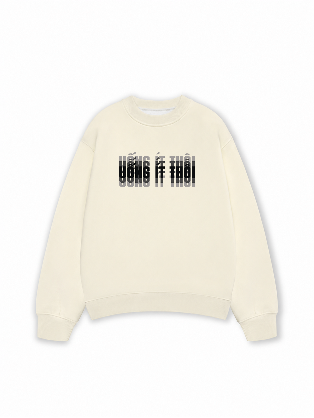 Áo Sweater Nỉ Hai Da Uống Ít Thôi