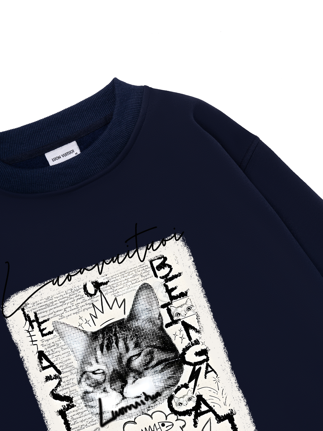 Retro Funny Cat Sweater