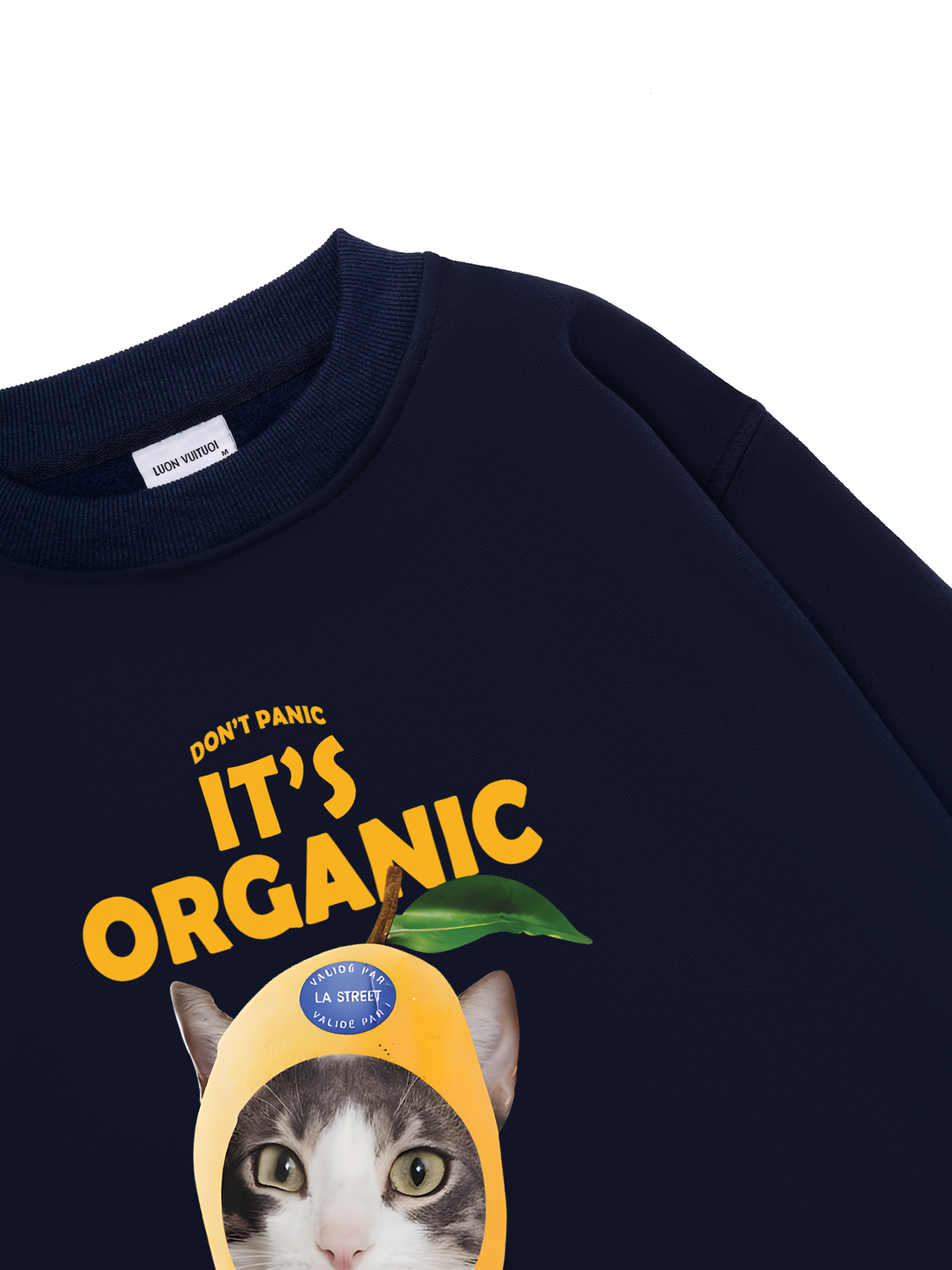 Don't Panic It's Organic Cat  Sweater