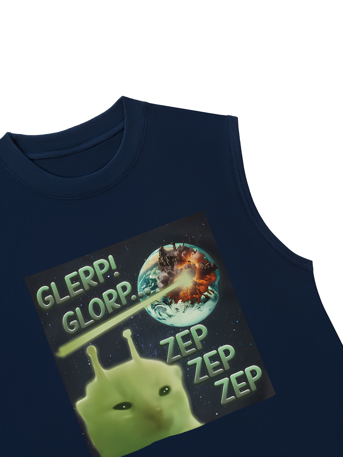 Áo Ba Lỗ Relaxed Fit UFO Cat ZEP ZEP ZEP