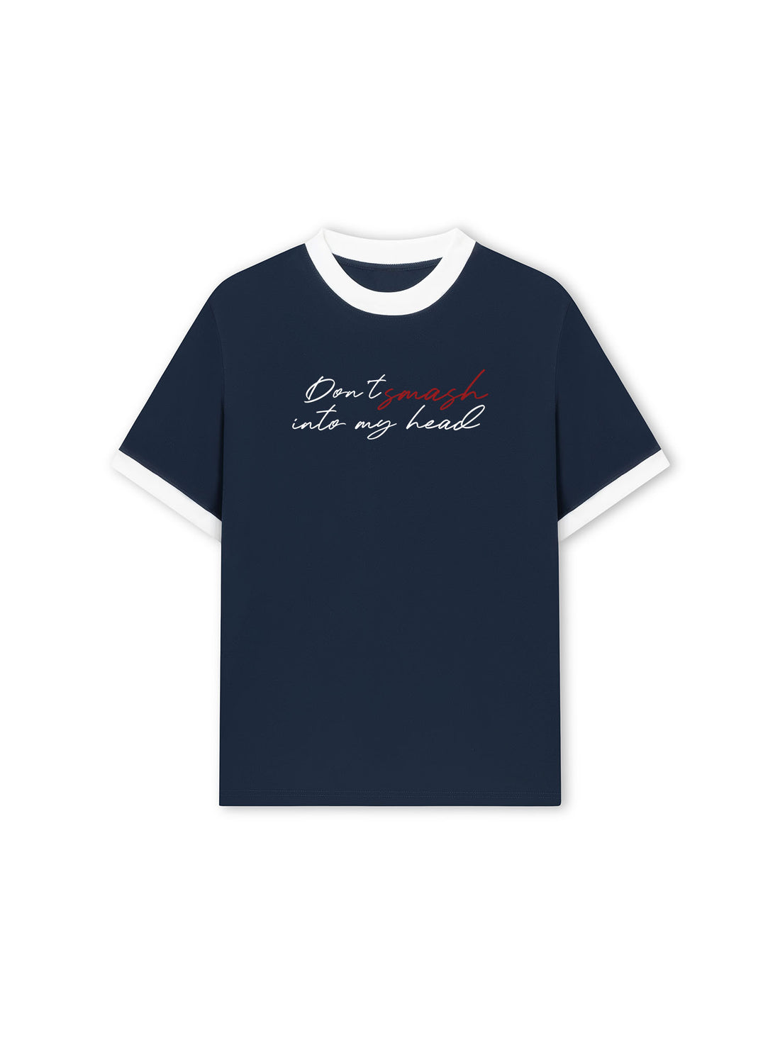 Áo Thun Ringer Relaxed Fit Don't Smash My Head
