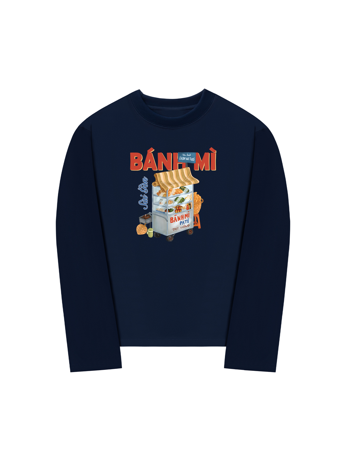 Áo Thun Dài Tay Tiệm Bánh Mì LUONVUITUOI