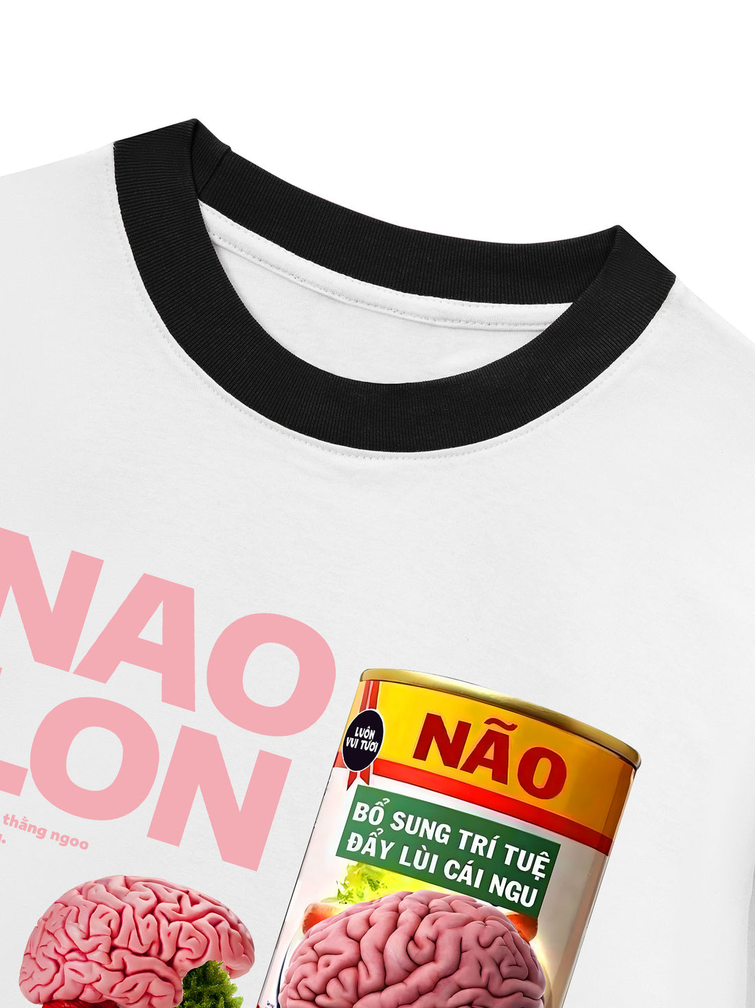 Áo Thun Ringer Relaxed Fit Não Lon