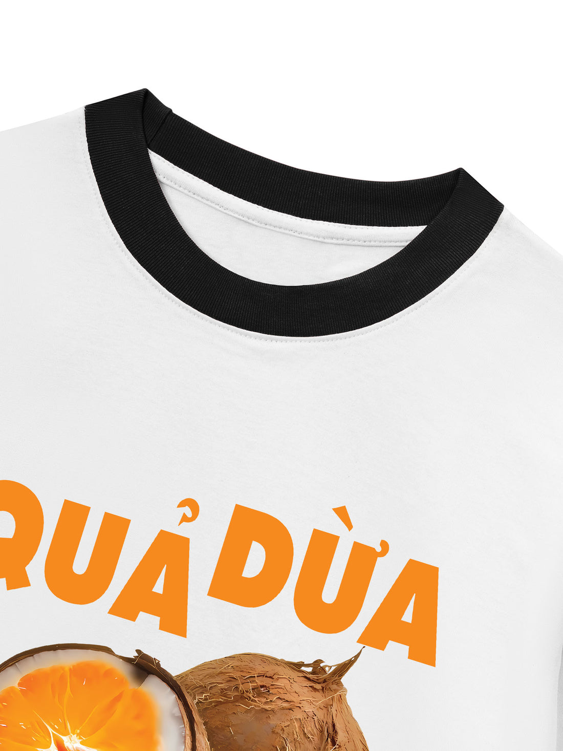Áo Thun Ringer Relaxed Fit Quả Dừa