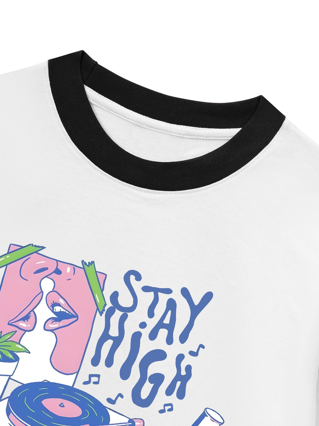 Áo Thun Ringer Relaxed Fit Stay High