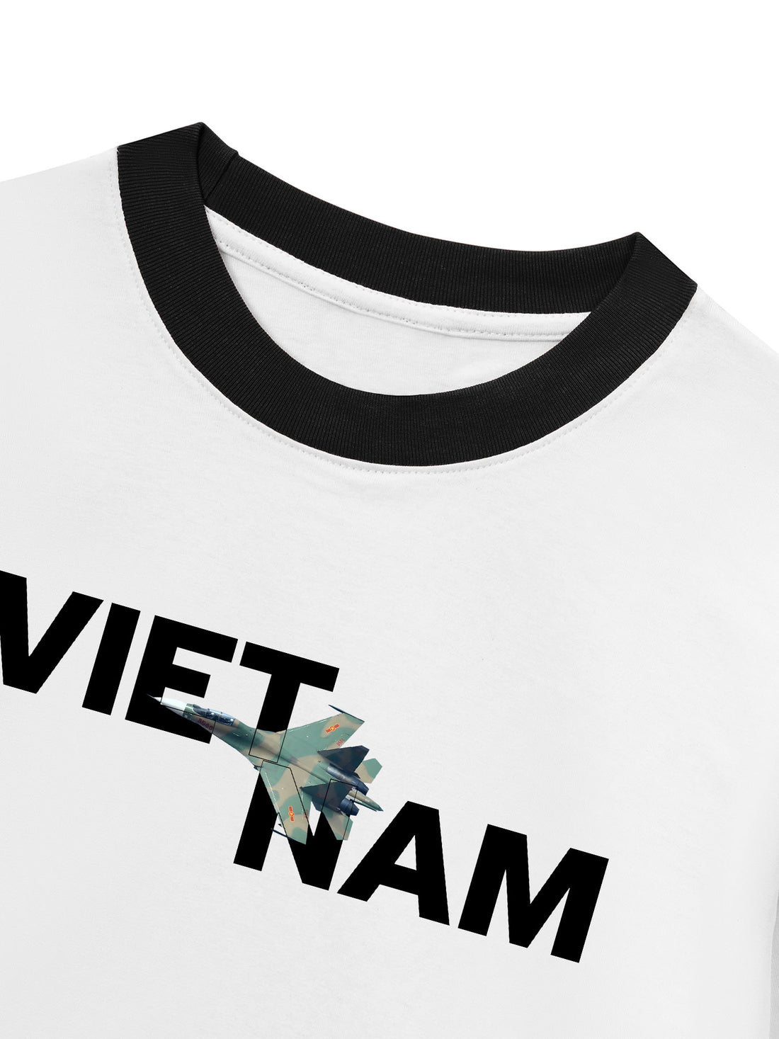 Áo Thun Ringer Relaxed Fit Bầu Trời Thủ Đô