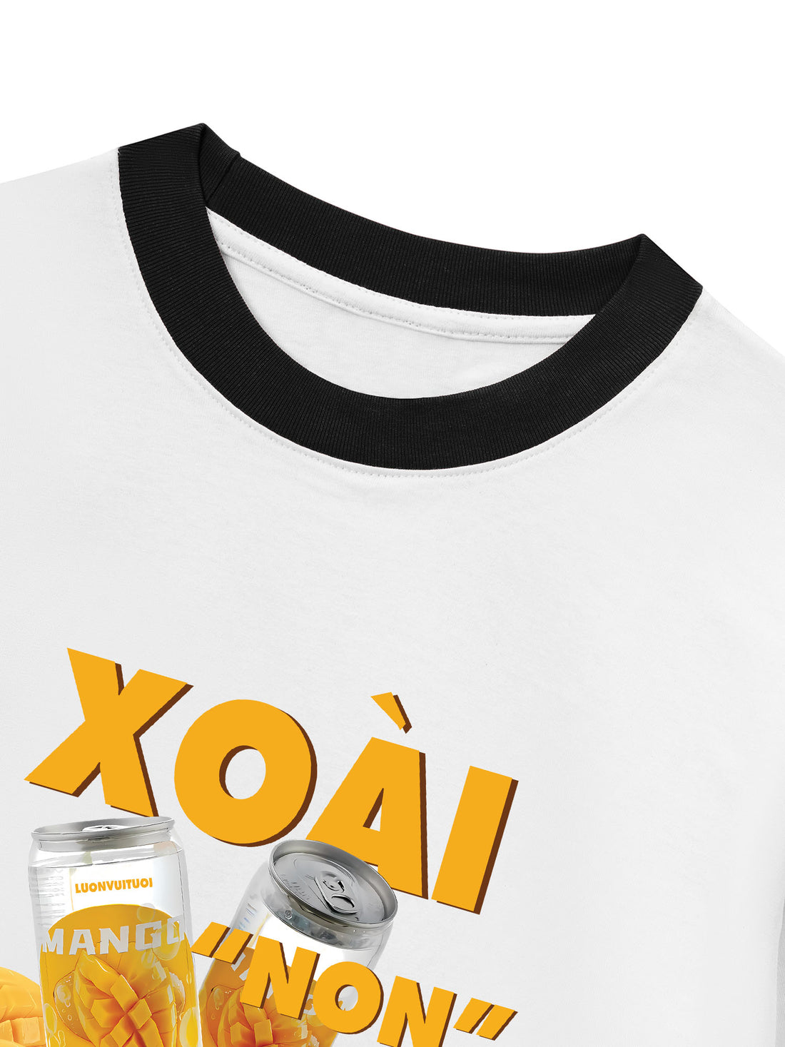 Áo Thun Ringer Relaxed Fit Xoài Non