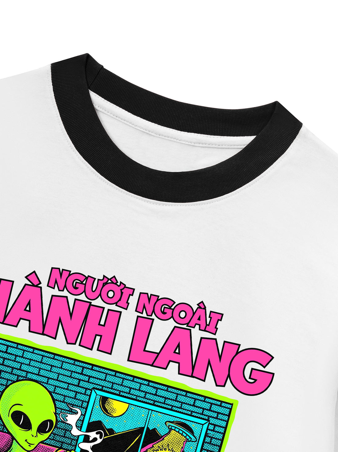 Áo Thun Ringer Relaxed Fit Người Ngoài Lang Thang