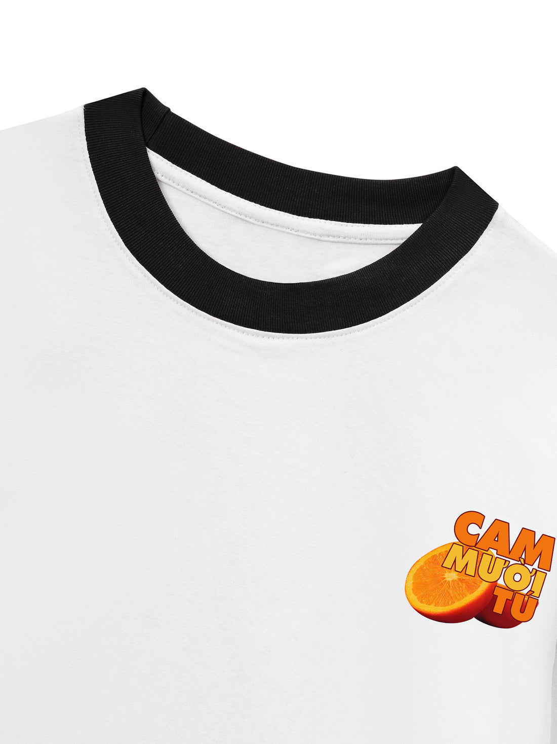 Áo Thun Ringer Relaxed Fit Cam Mười Tú