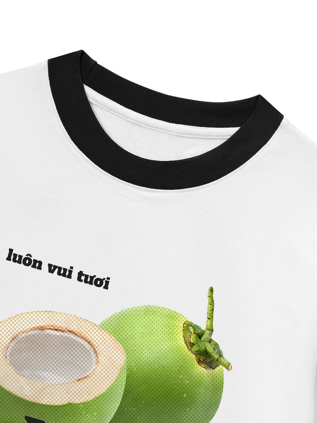 Áo Thun Ringer Relaxed Fit Dừa Lòng