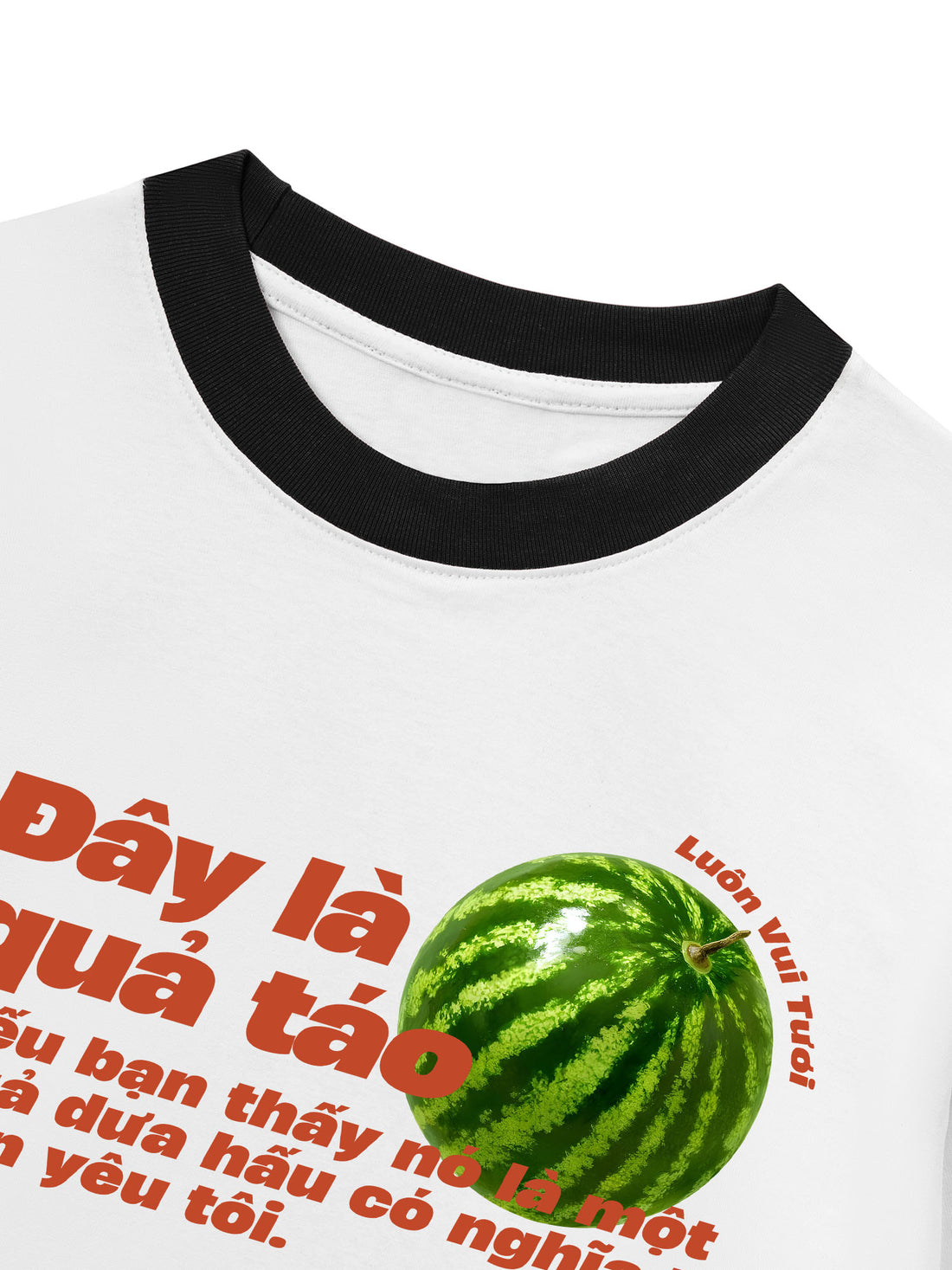 Áo Thun Ringer Relaxed Fit Đây Là Quả Táo
