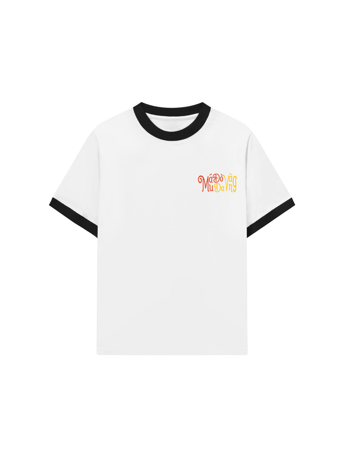 Áo Thun Ringer Relaxed Fit Yêu Nước Máu Đỏ Da Vàng
