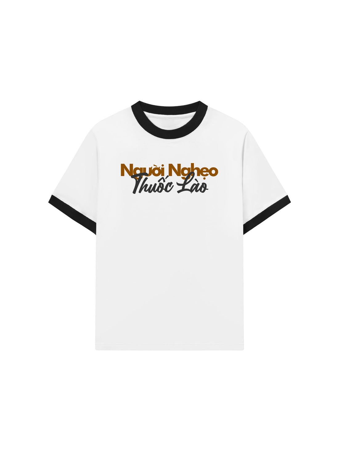 Áo Thun Ringer Relaxed Fit Người Nghẹo Thuốc Lào