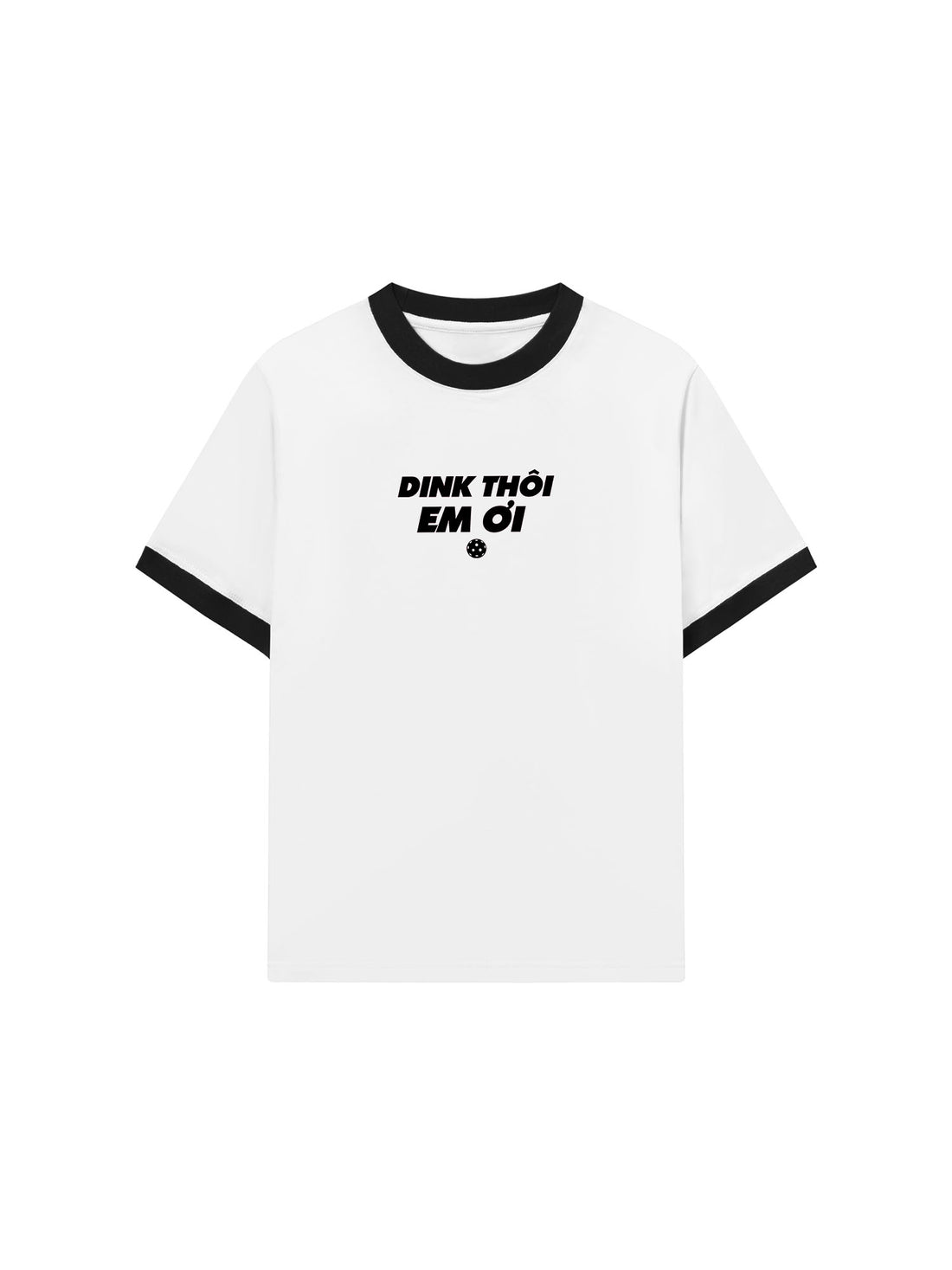 Áo Thun Ringer Relaxed Fit Dink Thôi Em Ơi