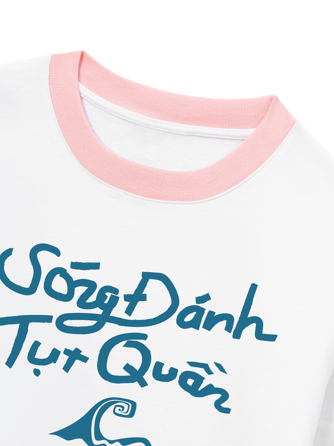 Áo Thun Ringer Relaxed Fit Sóng Đánh Tụt Quần