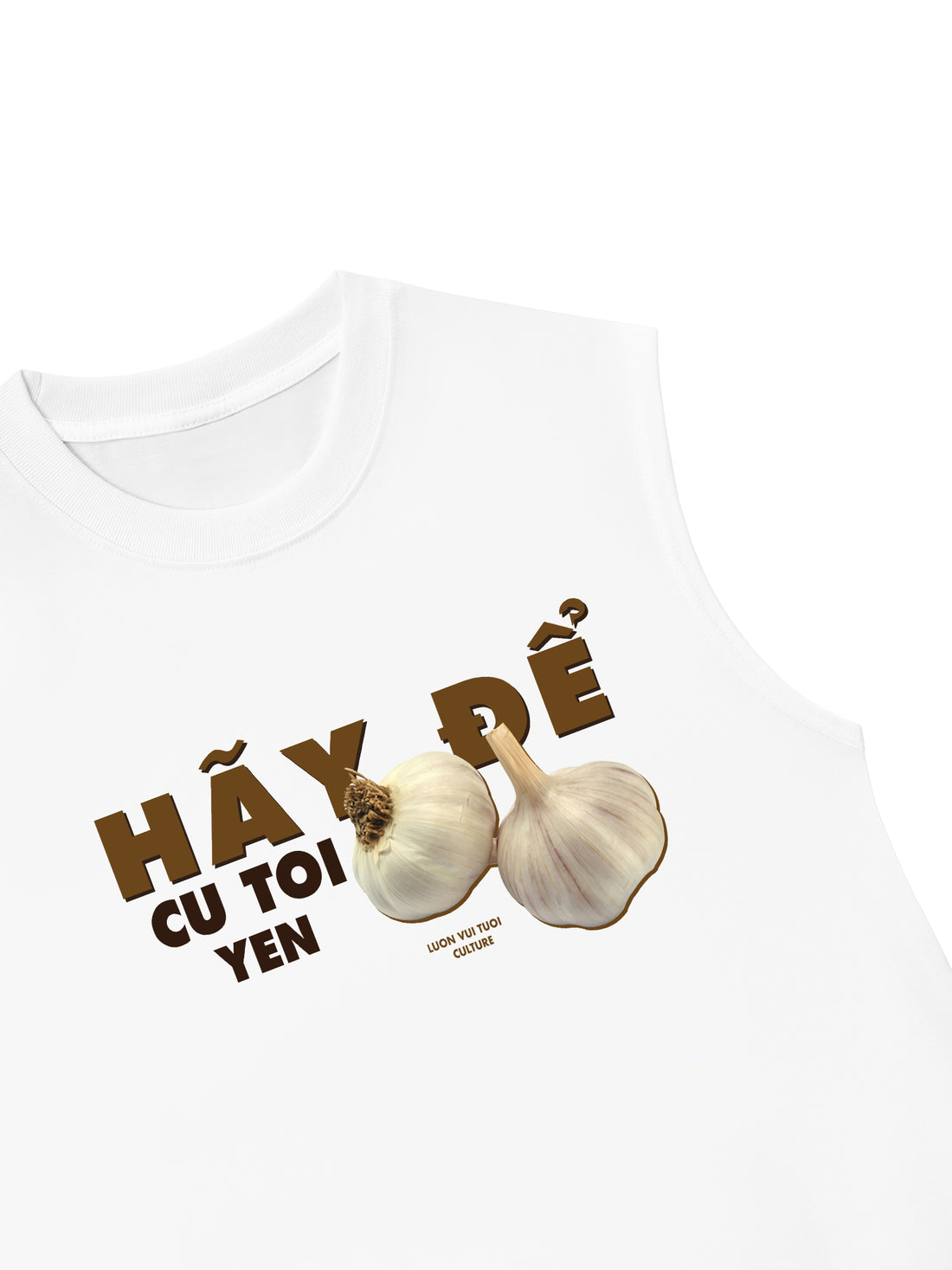 Áo Ba Lỗ Relaxed Fit Hãy Để Củ Tỏi Yên