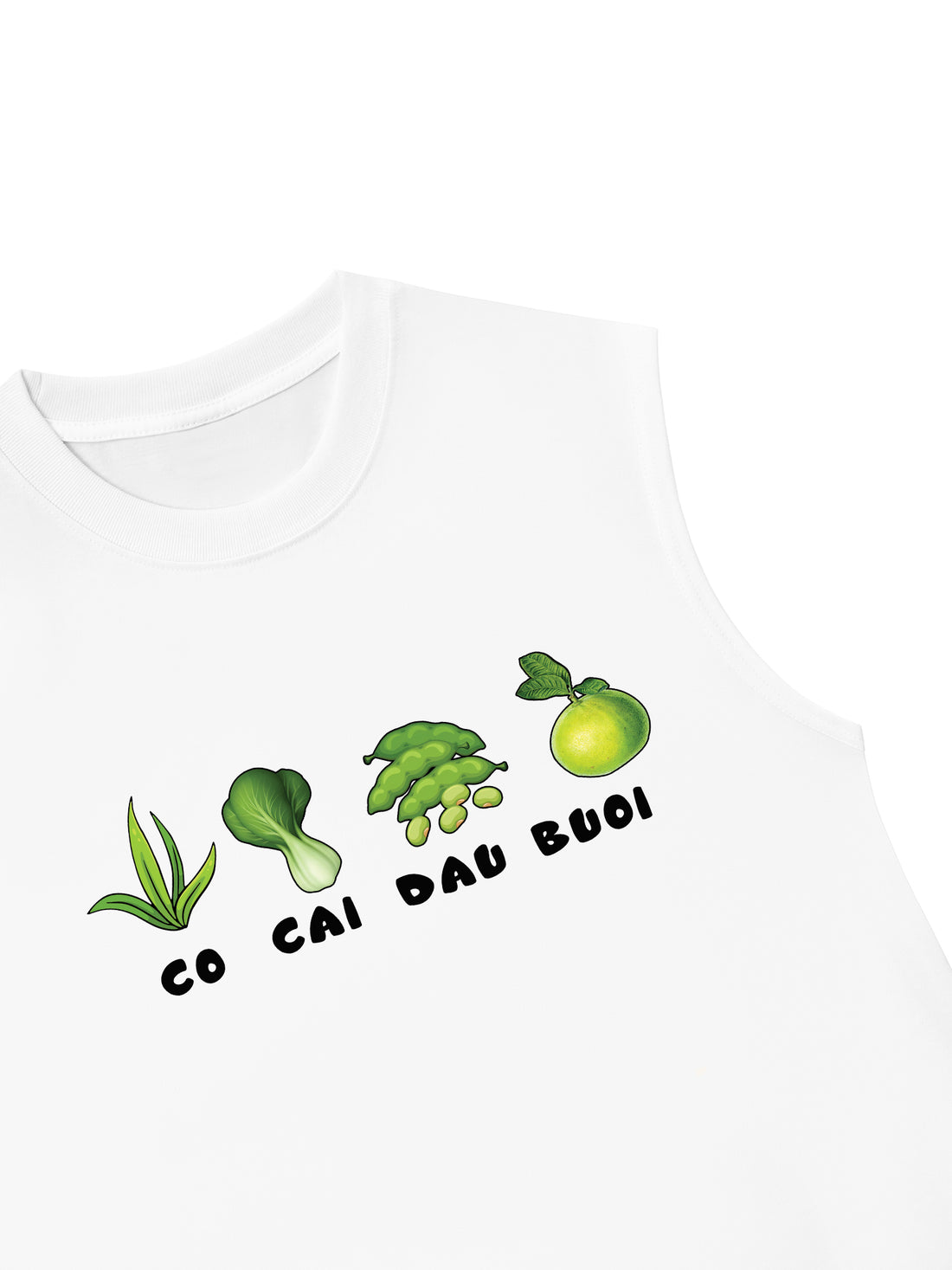Áo Ba Lỗ Relaxed Fit Cỏ Cải Đậu Bưởi