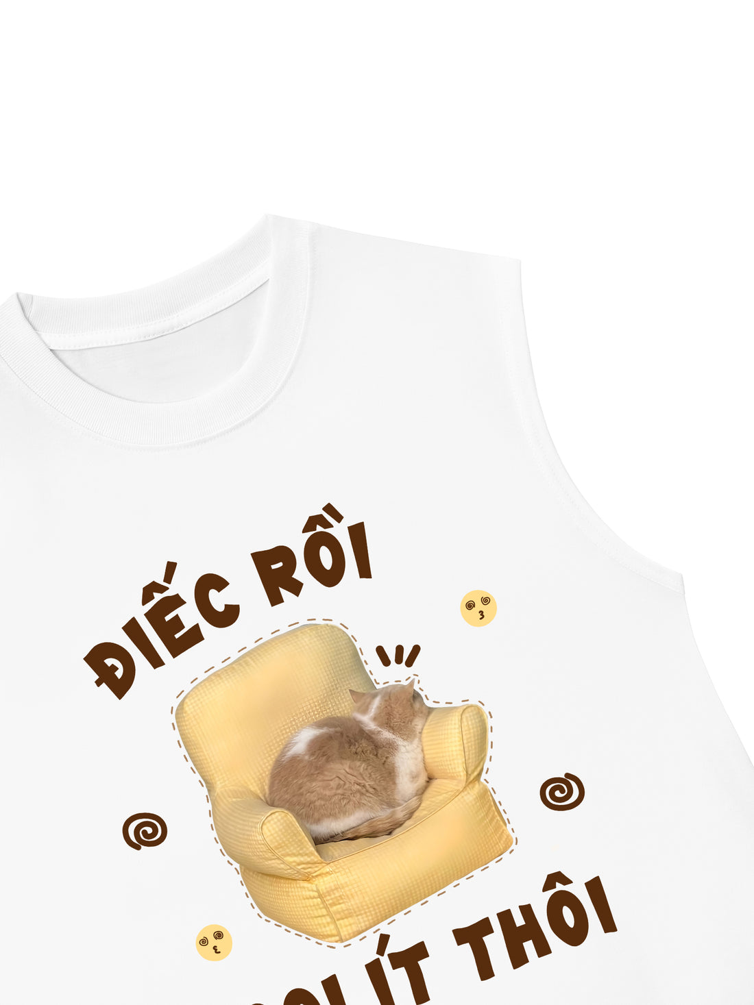 Áo Ba Lỗ Relaxed Fit Điếc Rồi - Gọi Ít Thôi
