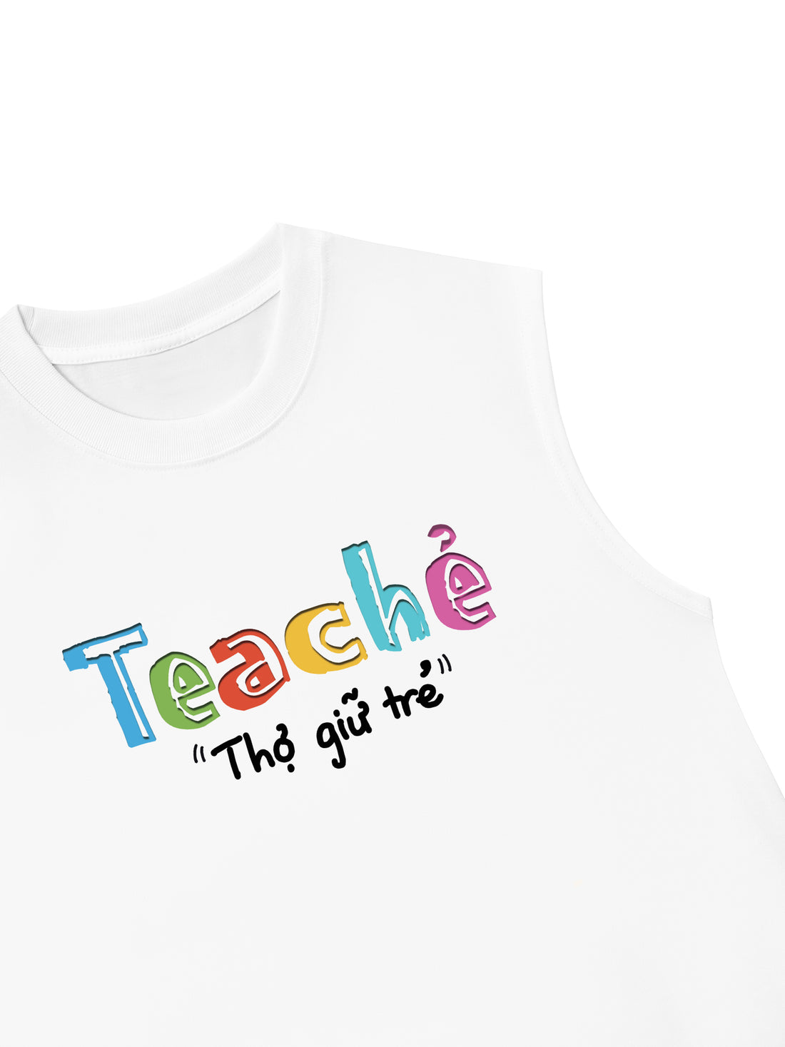 Áo Ba Lỗ Relaxed Fit Teacher Thợ Giữ Trẻ