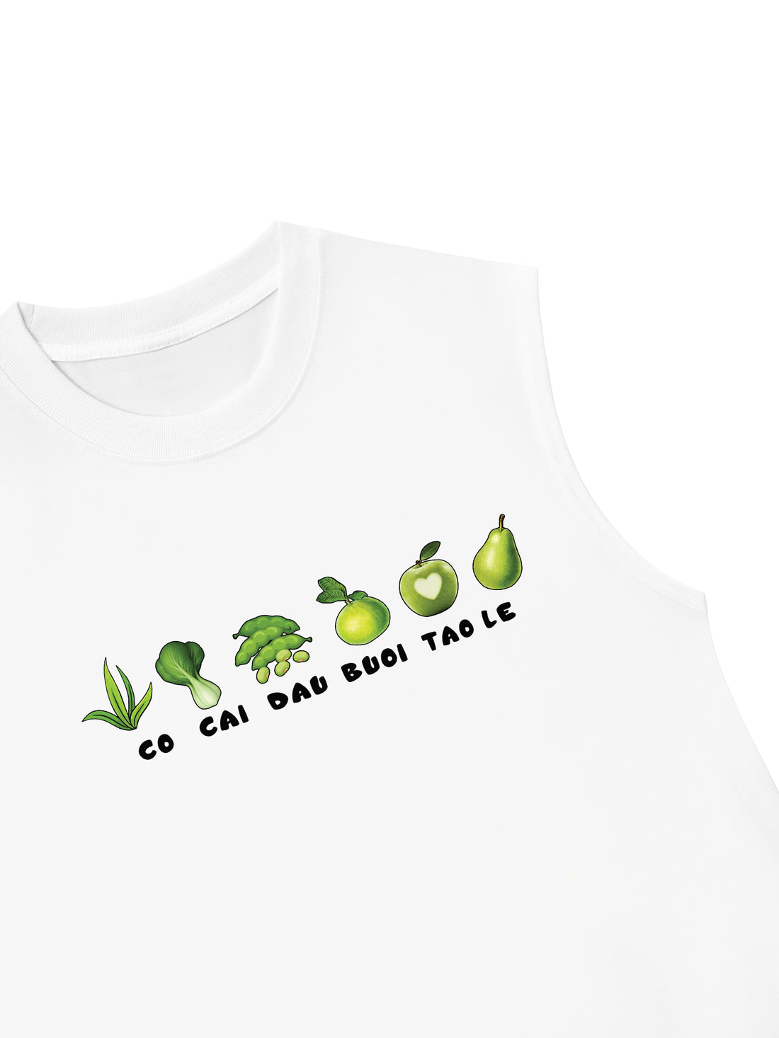 Áo Ba Lỗ Relaxed Fit Cỏ Cải Đậu Bưởi Táo Lê