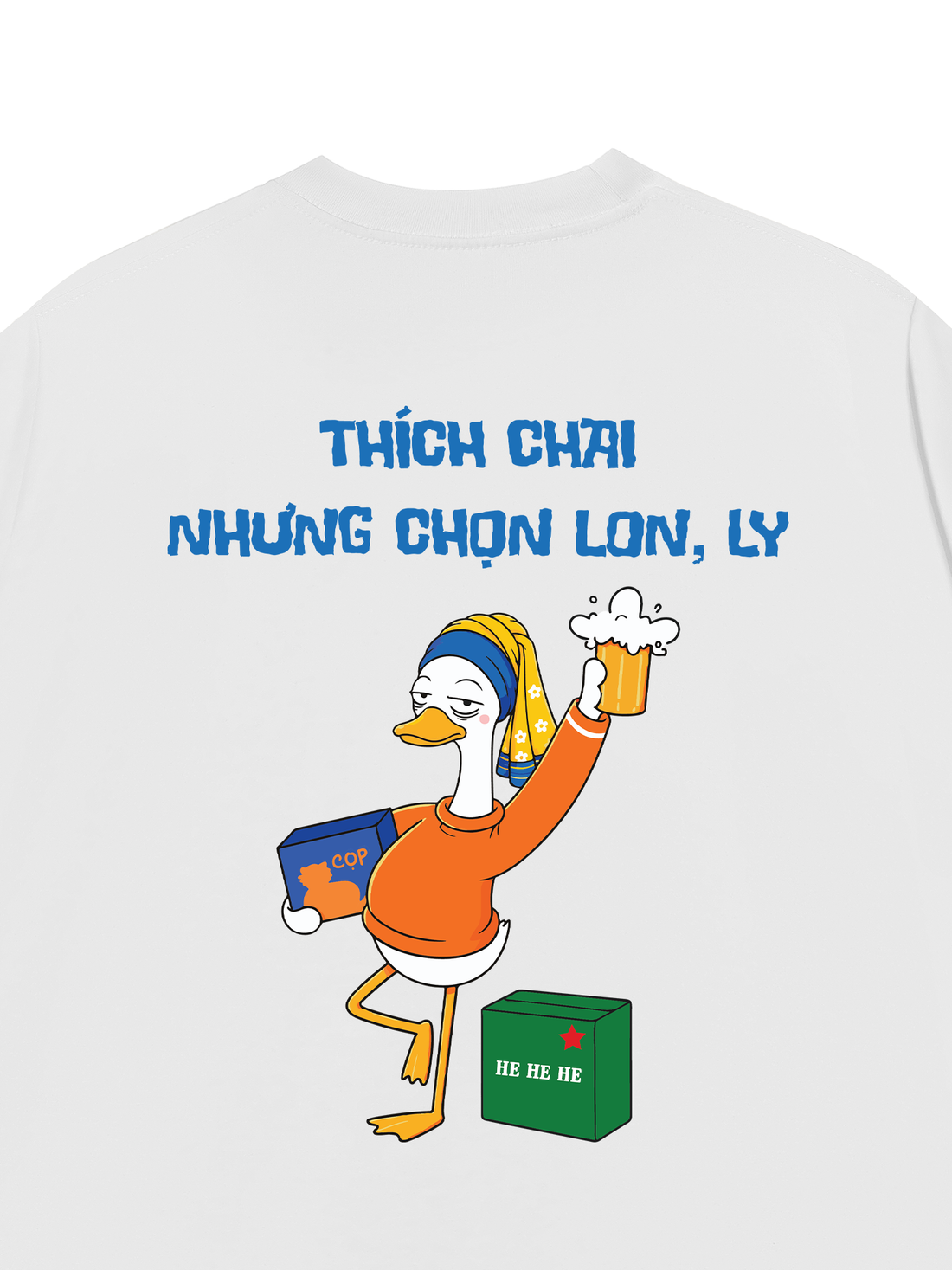 Áo Thun Thích Chai Nhưng Chọn Lon, Ly