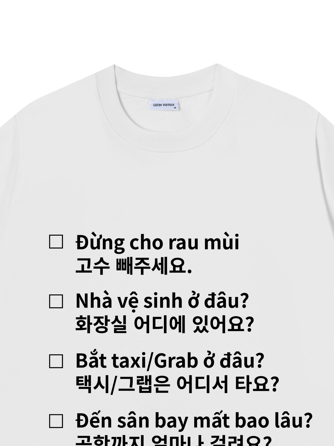 Áo Thun Cẩm Nang Du Khách Hàn