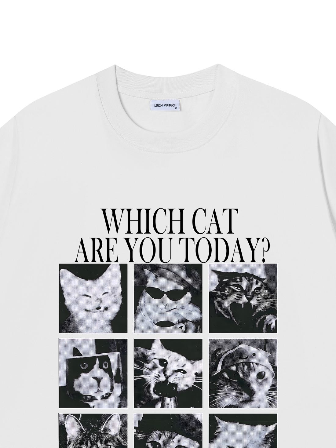 Áo Thun Meow Check