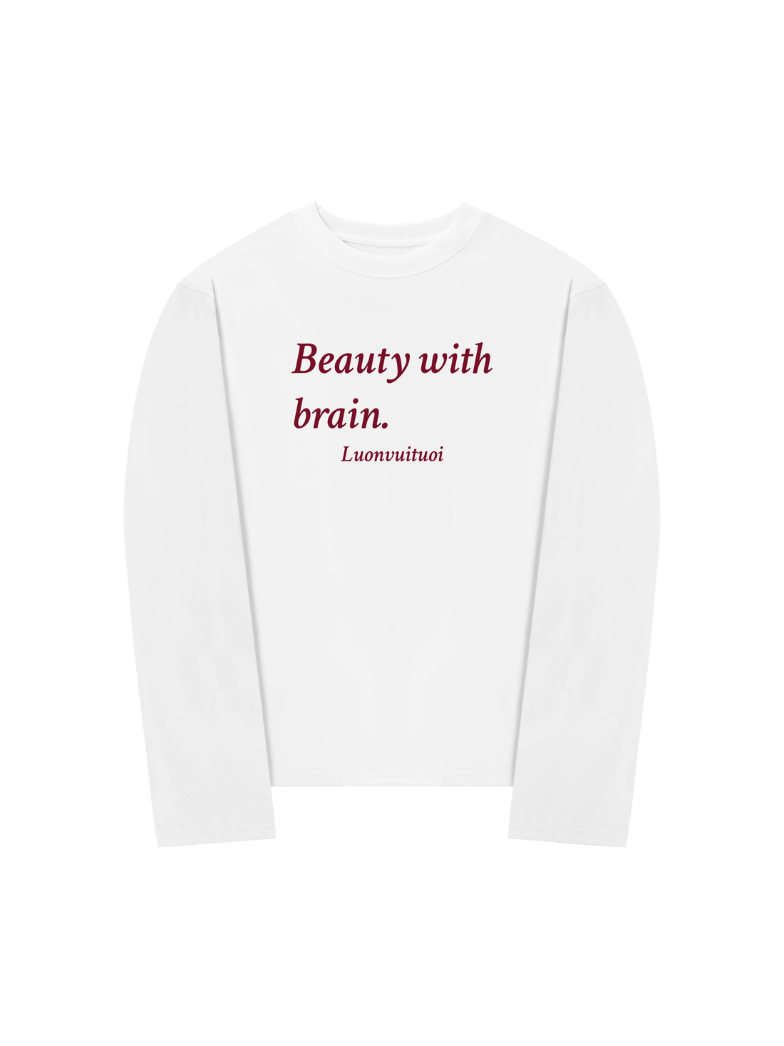 Áo Thun Dài Tay Beauty With Brain