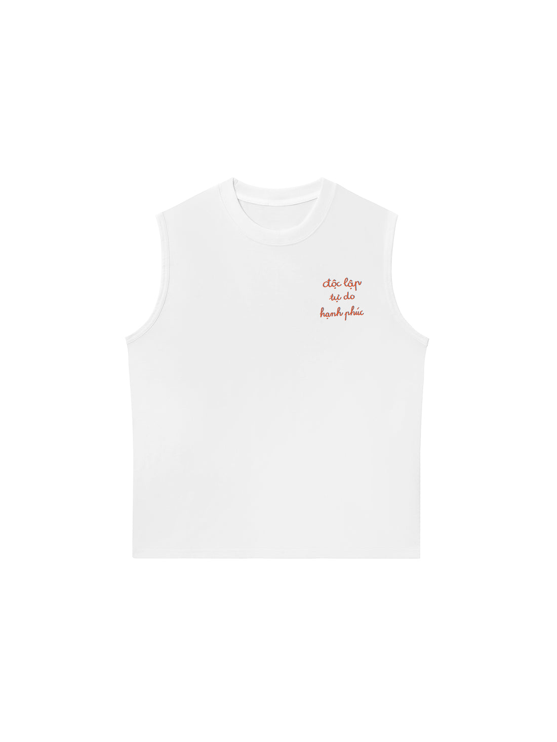 Áo Ba Lỗ Relaxed Fit Độc Lập - Tự Do - Hạnh Phúc