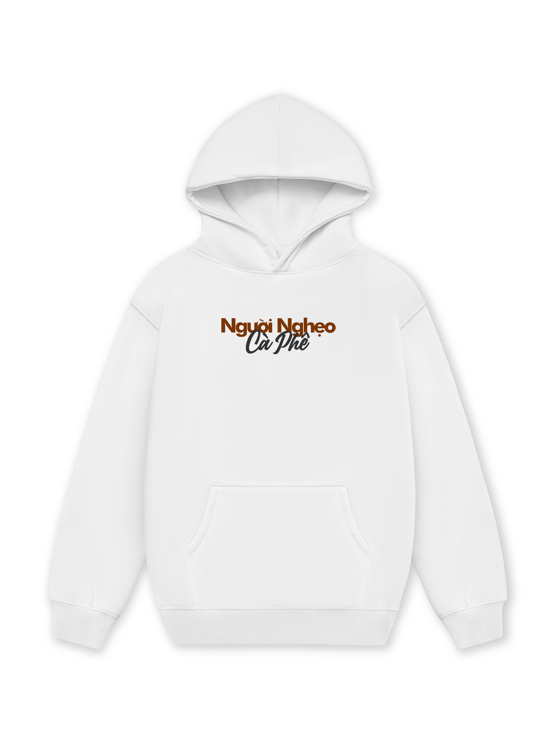 Áo Hoodie Nỉ Hai Da Người Nghẹo Cà Phê