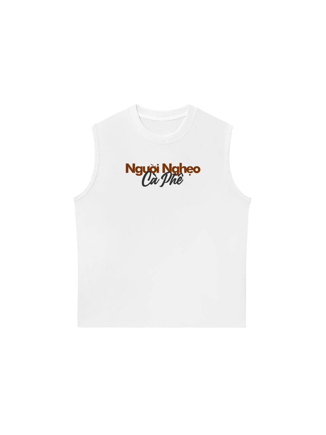 Áo Ba Lỗ Relaxed Fit Người Nghẹo Cà Phê