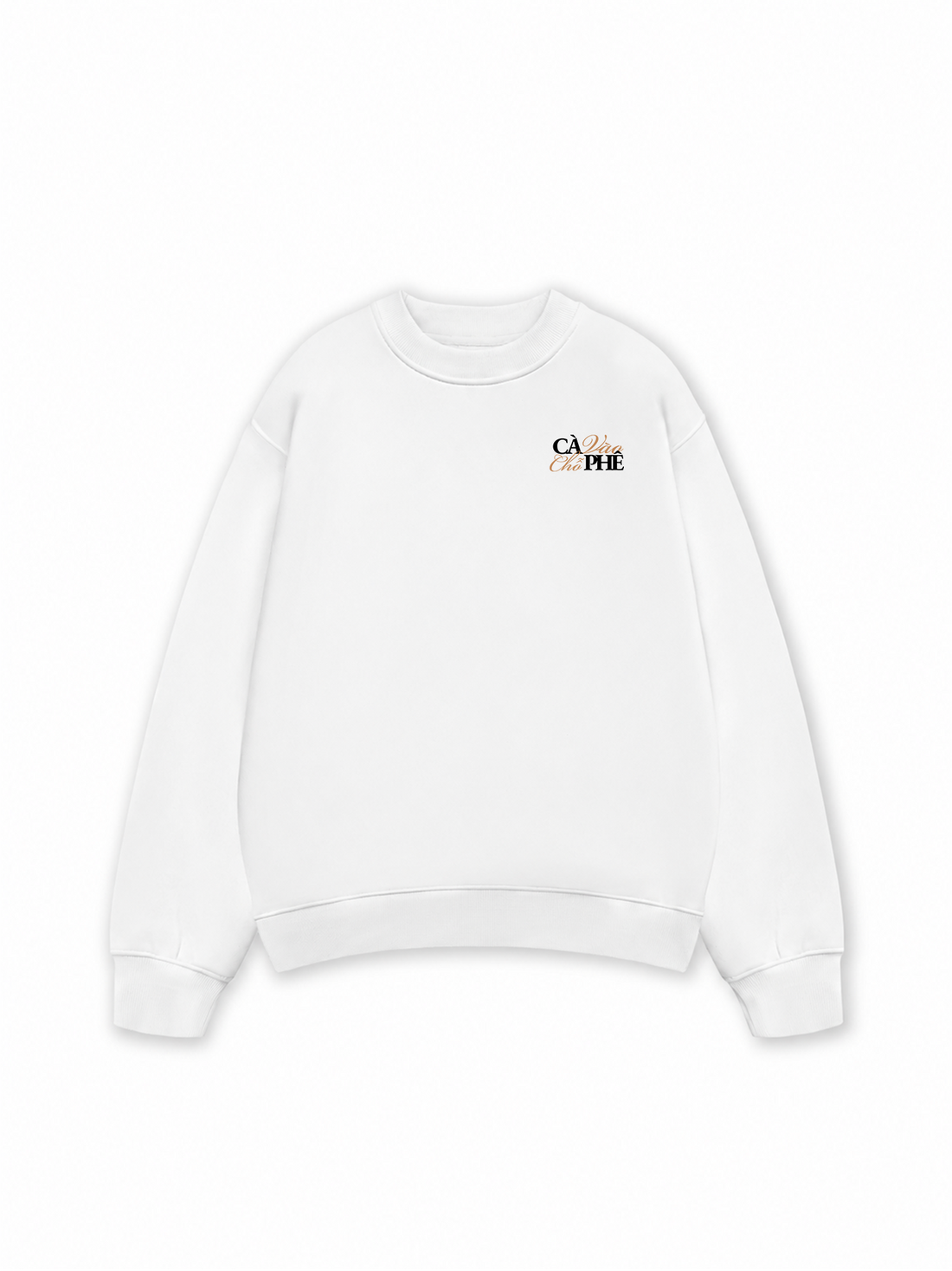Áo Sweater Nỉ Hai Da Cà Vào Chỗ Phê