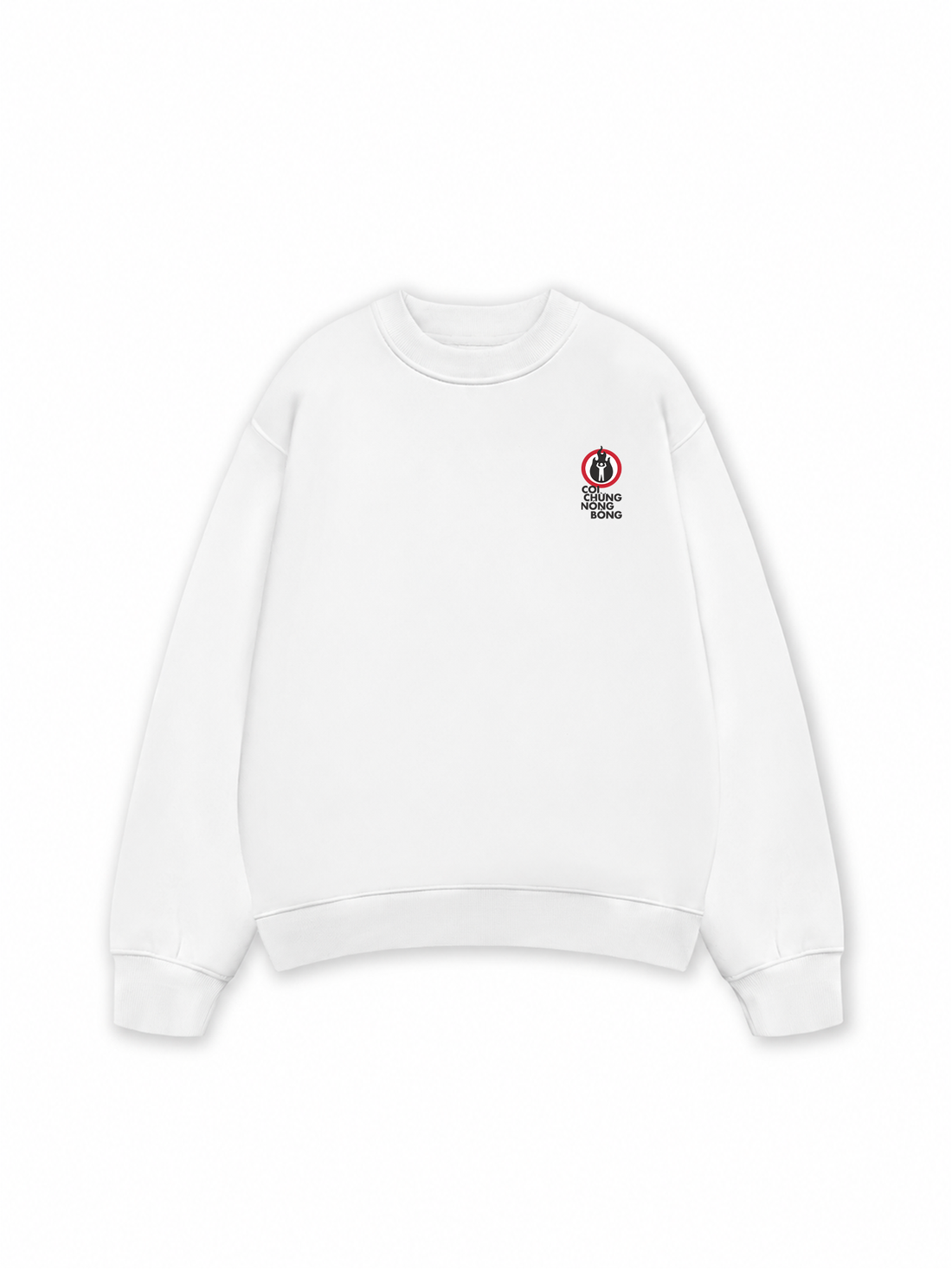 Áo Sweater Nỉ Hai Da Coi Chừng Nóng Bỏng
