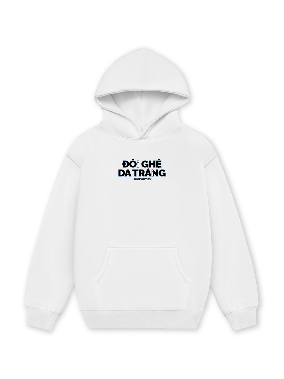 Đôi Ghệ Da Trắng Hoodie