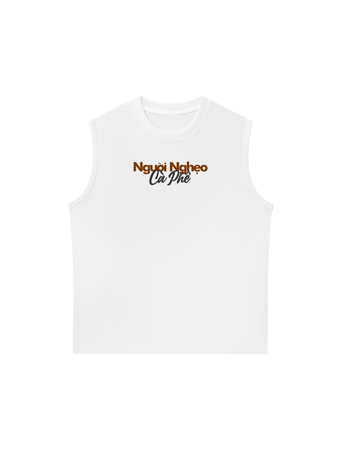 Áo Ba Lỗ Relaxed Fit Người Nghẹo Cà Phê