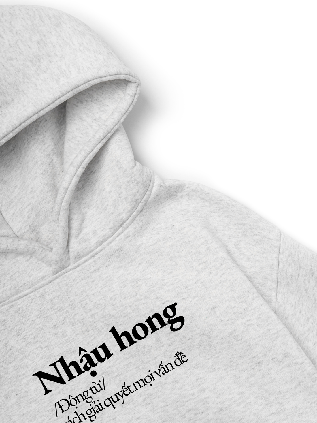 Áo Hoodie Nỉ Hai Da Nhậu Hong